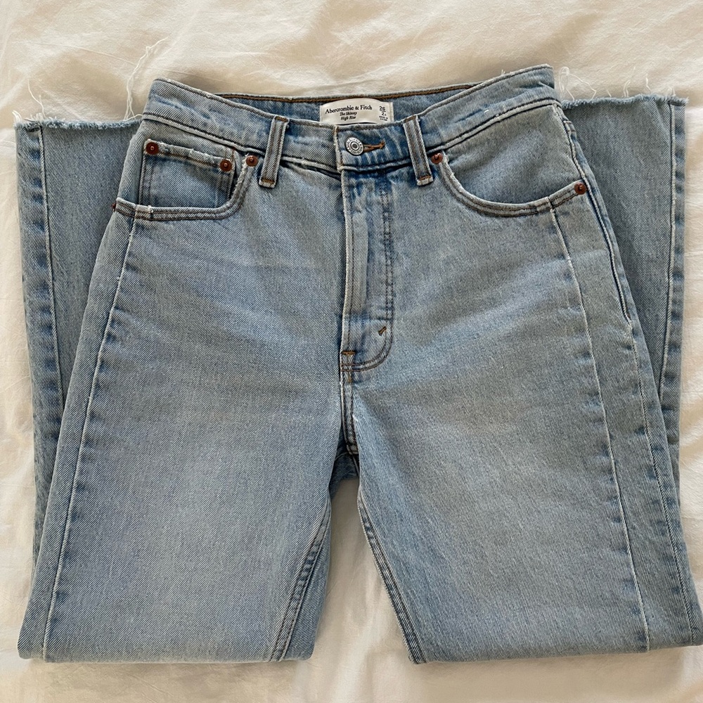 A&F High Rise Skinny Jeans